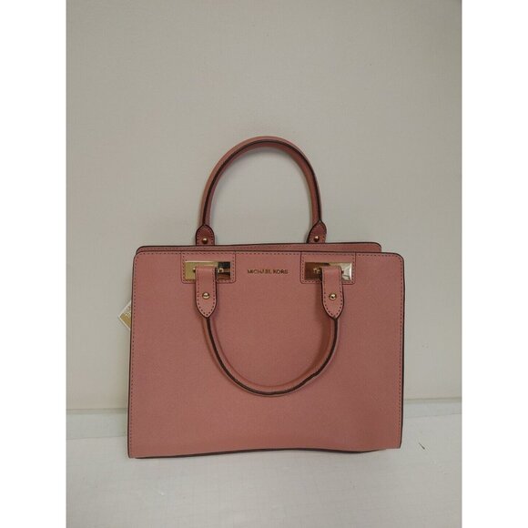 Michael Kors Handbags - Michael kors Quinn Satchel Rose Leather Hand Bag New